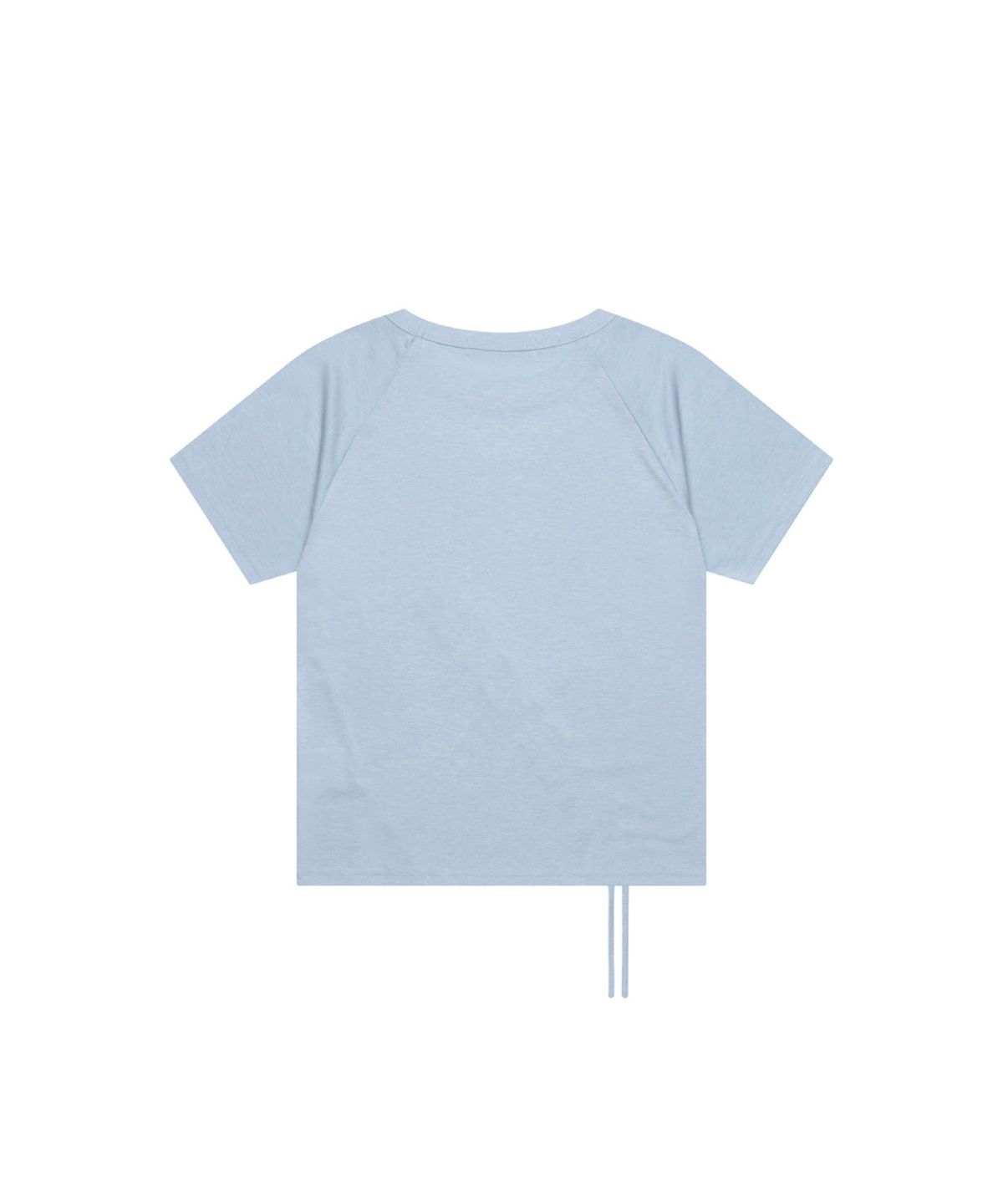 쓰리투에이티(THREE TO EIGHTY) SHIRRING PANEL TOP BLUE