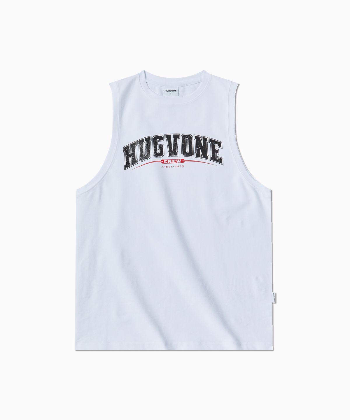 허그본(HUGVONE) 팀 로고 슬리브리스 2컬러