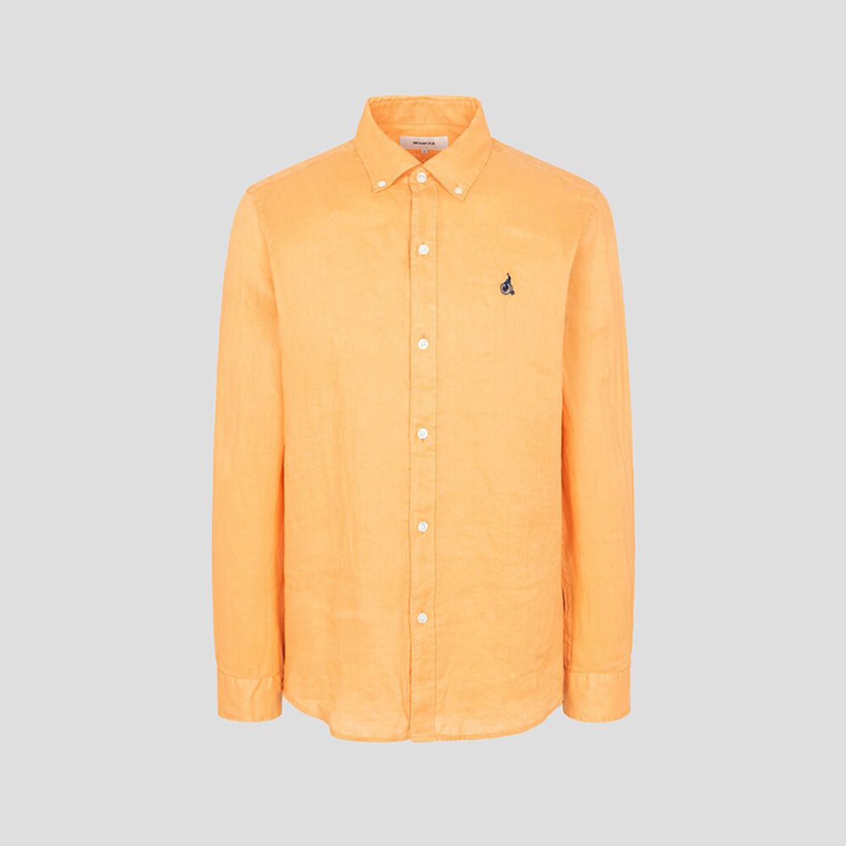 빈폴 멘(BEANPOLE MEN) 남녀공용 리넨 솔리드 셔츠  오렌지 (BC5364C228)
