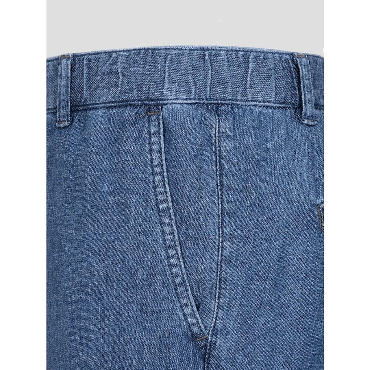빈폴 멘(BEANPOLE MEN) 리넨 혼방 스트레이트 데님 팬츠  블루 (BC5321C83P)