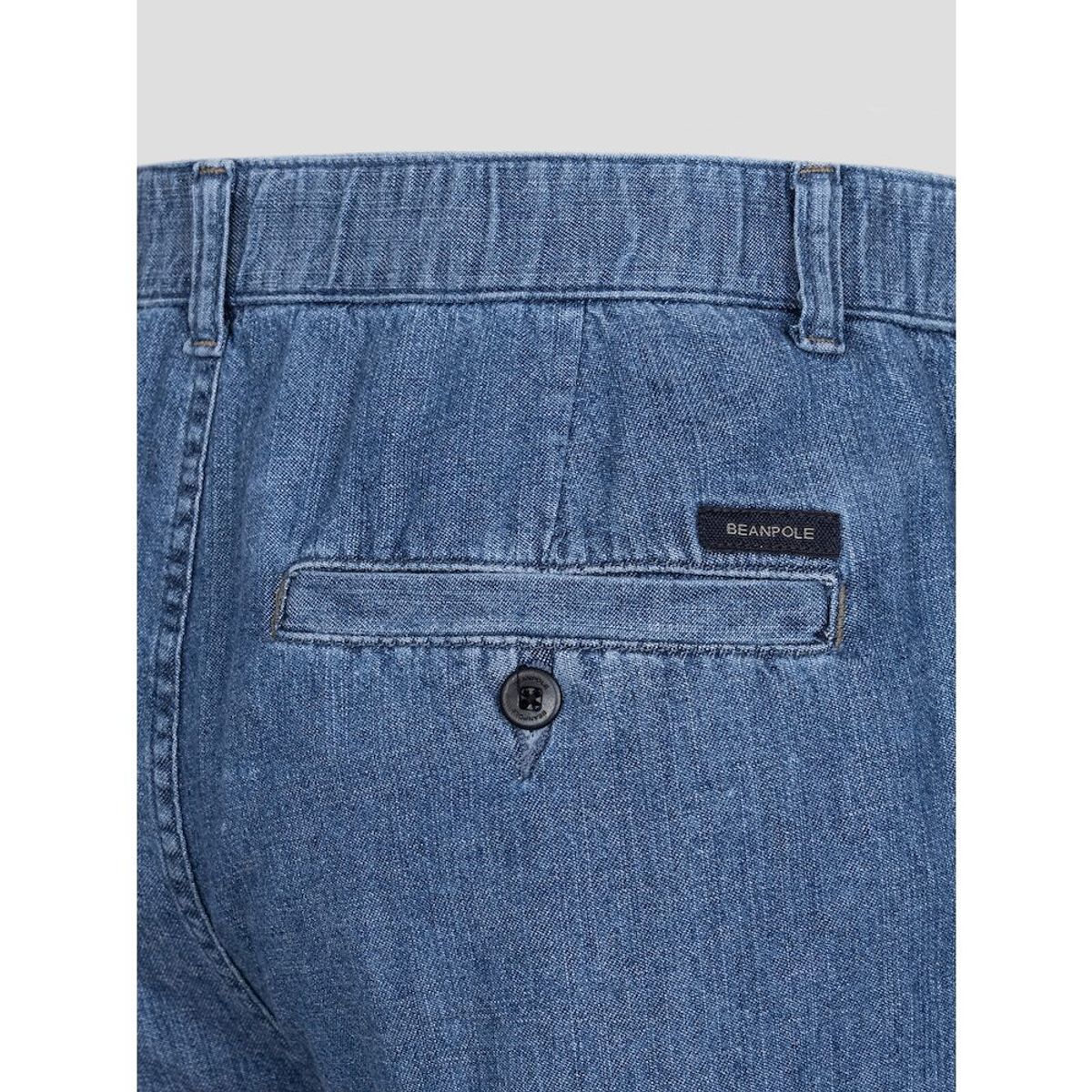 빈폴 멘(BEANPOLE MEN) 리넨 혼방 스트레이트 데님 팬츠  블루 (BC5321C83P)