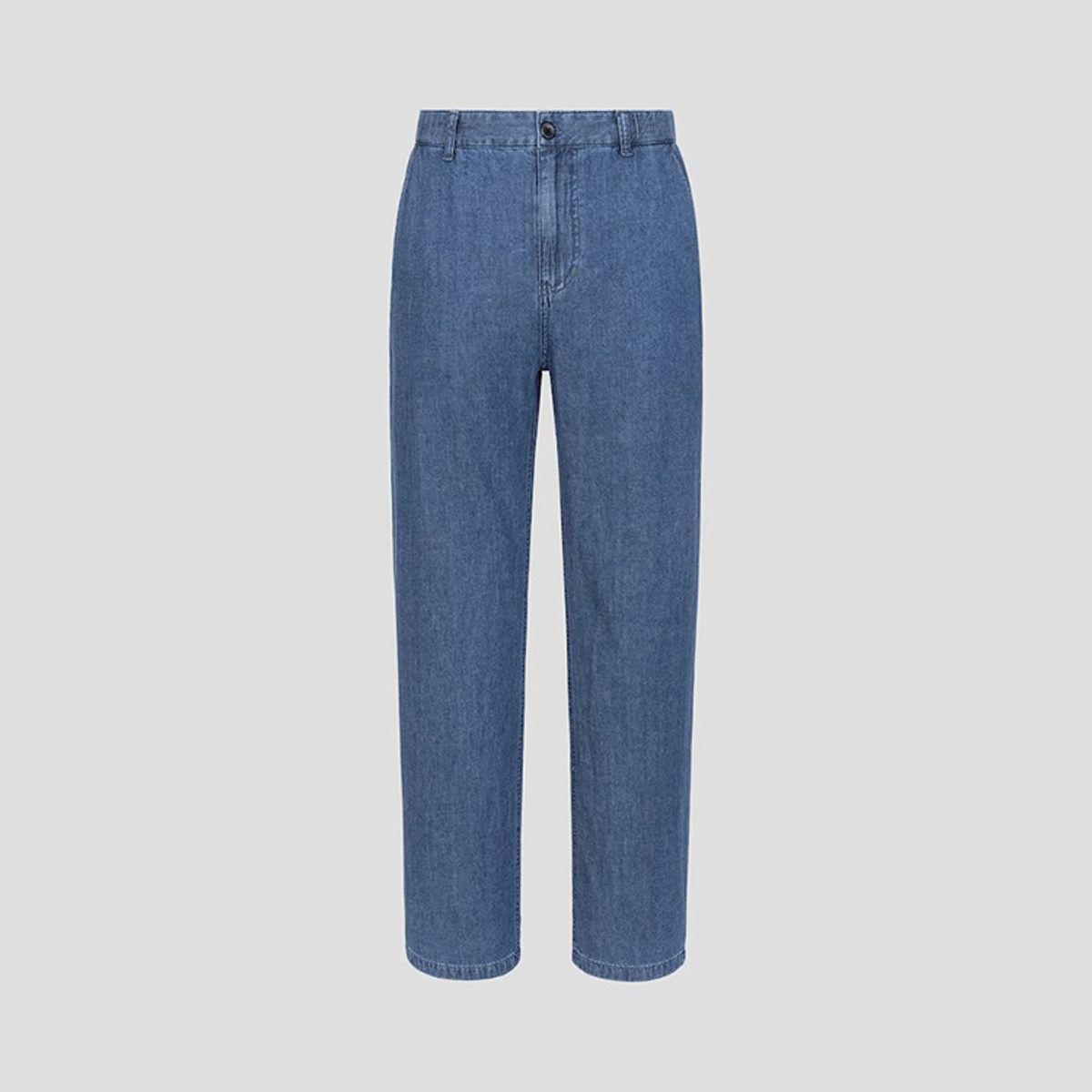 빈폴 멘(BEANPOLE MEN) 리넨 혼방 스트레이트 데님 팬츠  블루 (BC5321C83P)