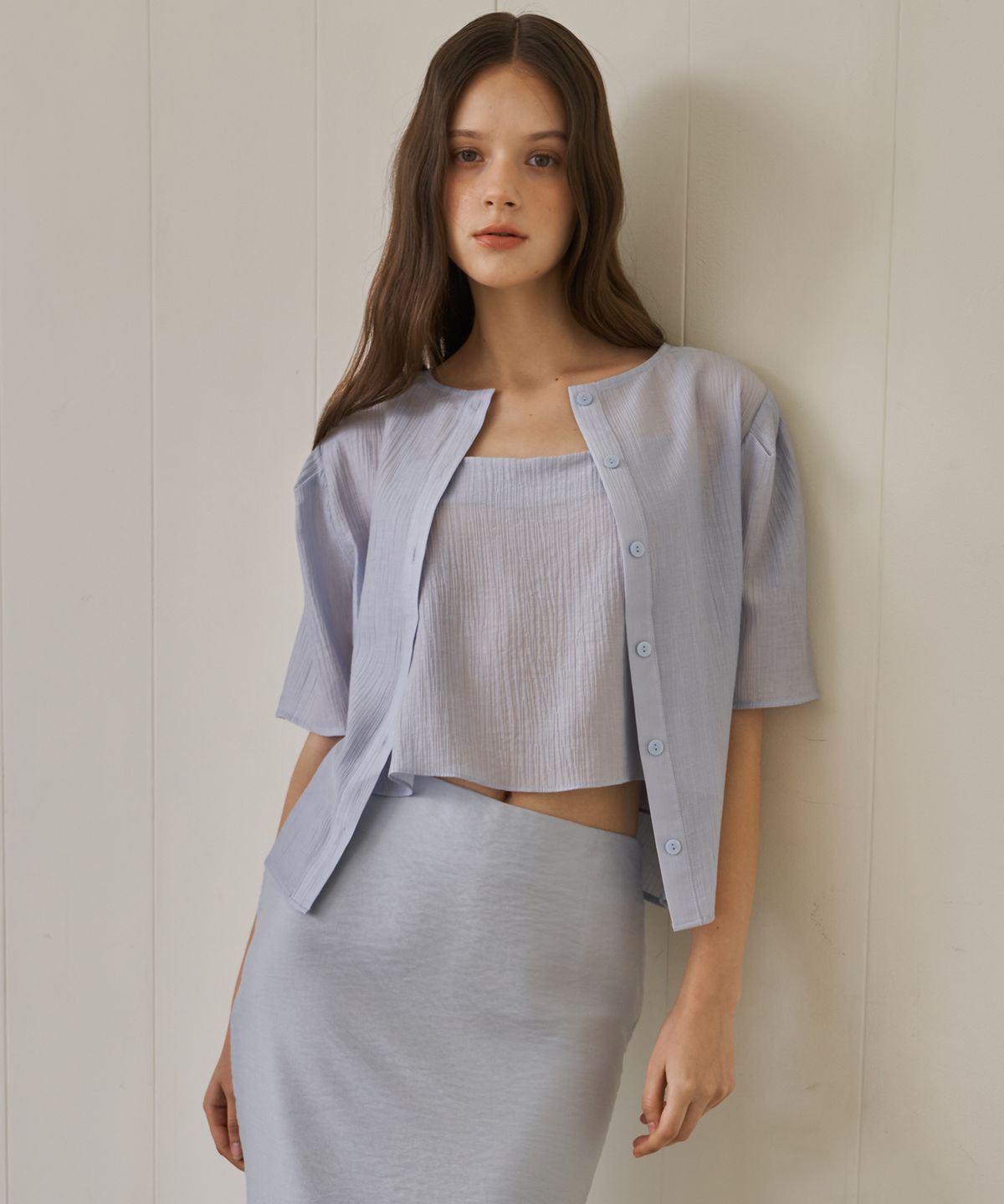 플로브(FLOVE) SHEER SET UP BLOUSE_SB