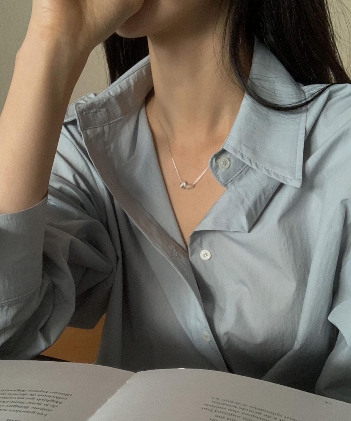 바라두(BARADU) [BARADU 925] Objet moonstone necklace