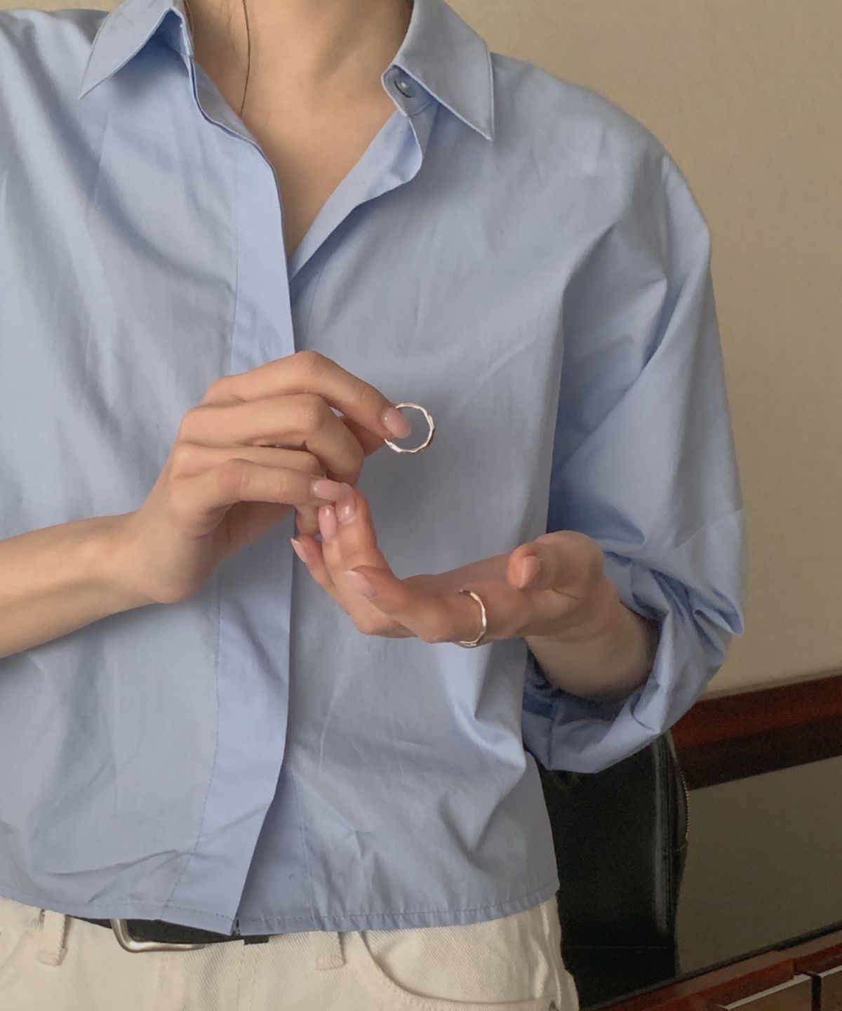 바라두(BARADU) [BARADU 925] Natural ripple ring