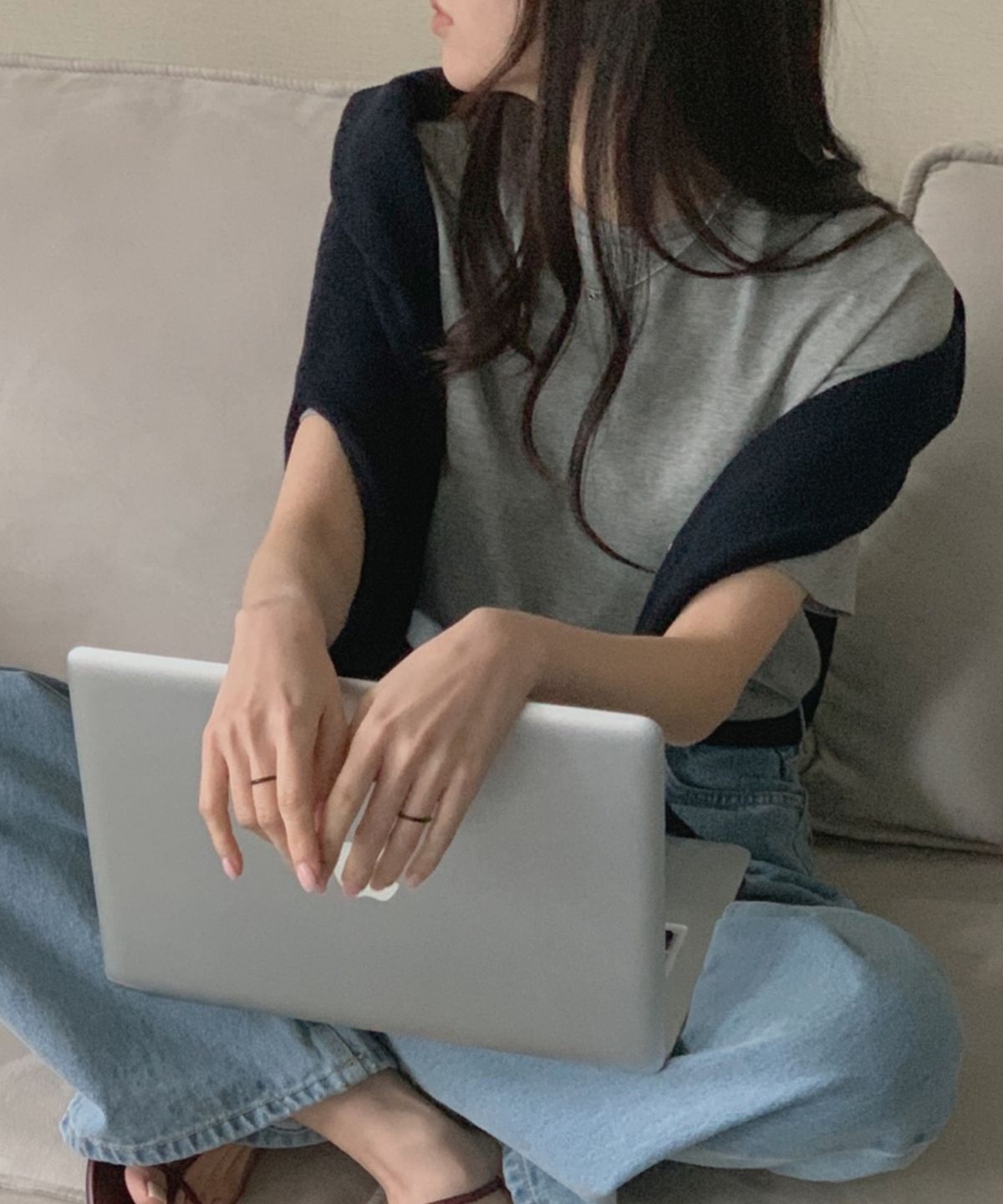바라두(BARADU) [BARADU 925] Black modern ring
