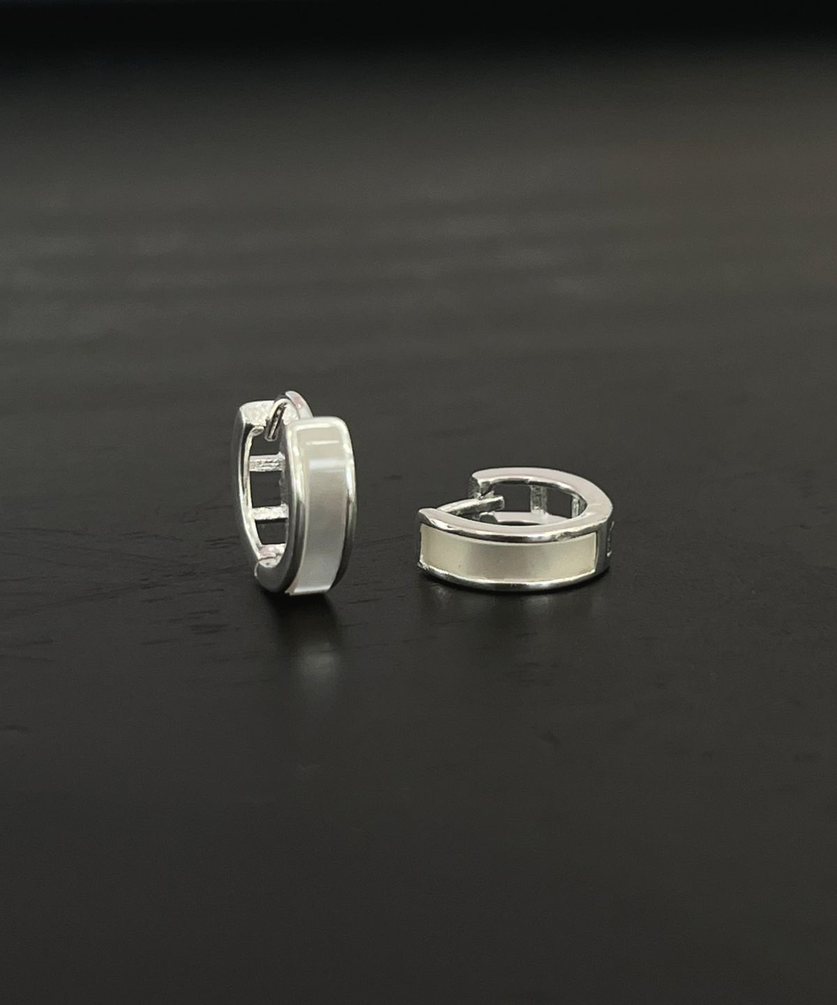 바라두(BARADU) [BARADU 925] Simple pearl hoop earrings