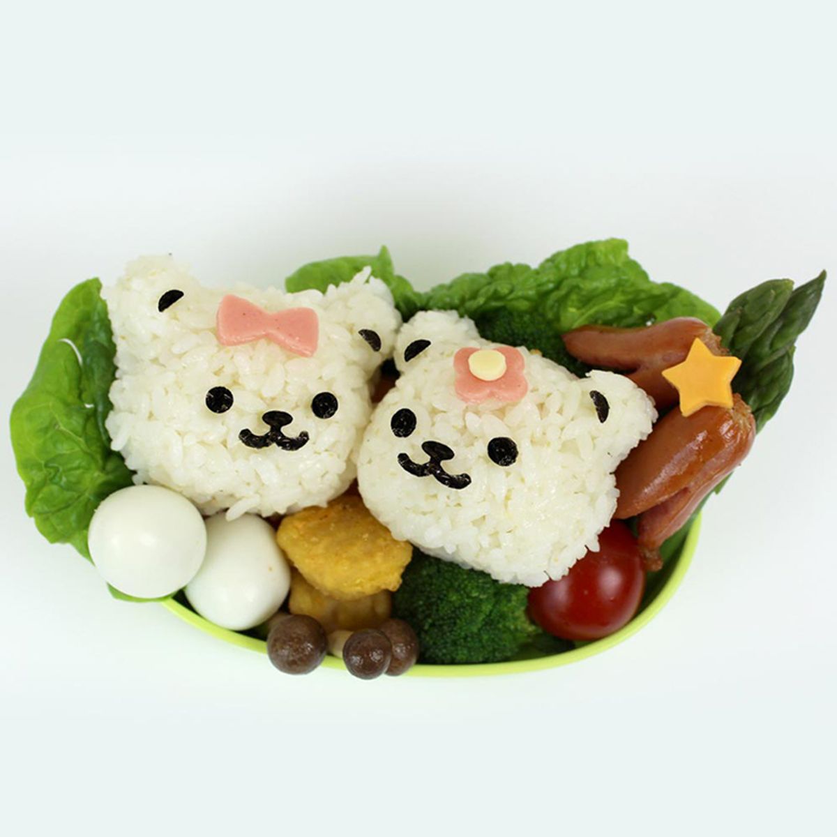 키친구(KITCHENGU) 백곰이 주먹밥틀 김펀치 세트 + 김펀치 1종 윙크/바이올렛 + 김펀치 1종 스마일/블루