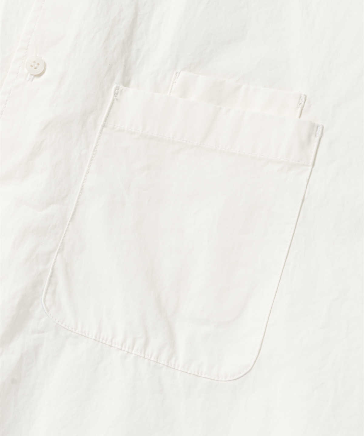 넌블랭크(NONBLANK) COTTON DRILL HS 셔츠_WHITE