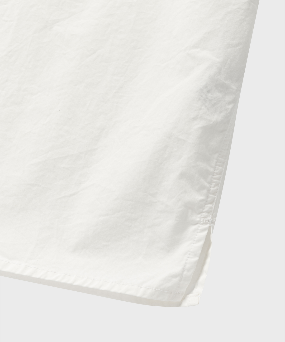 넌블랭크(NONBLANK) COTTON DRILL HS 셔츠_WHITE