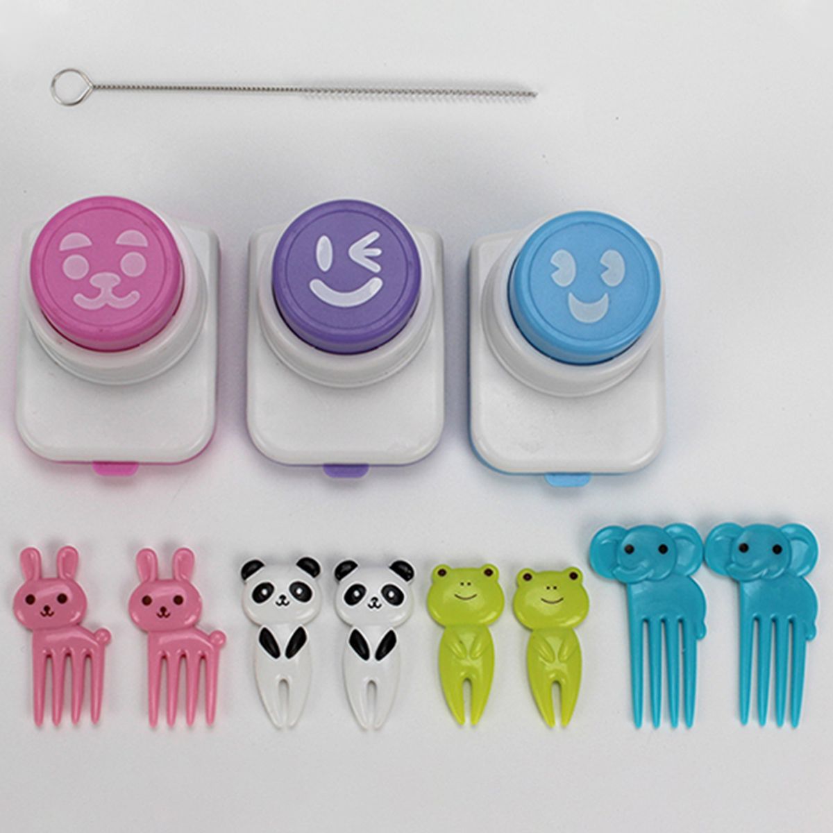 키친구(KITCHENGU) 깜찍이 김펀치 3종세트 + 동물 포크픽 5종 x 2p 세트