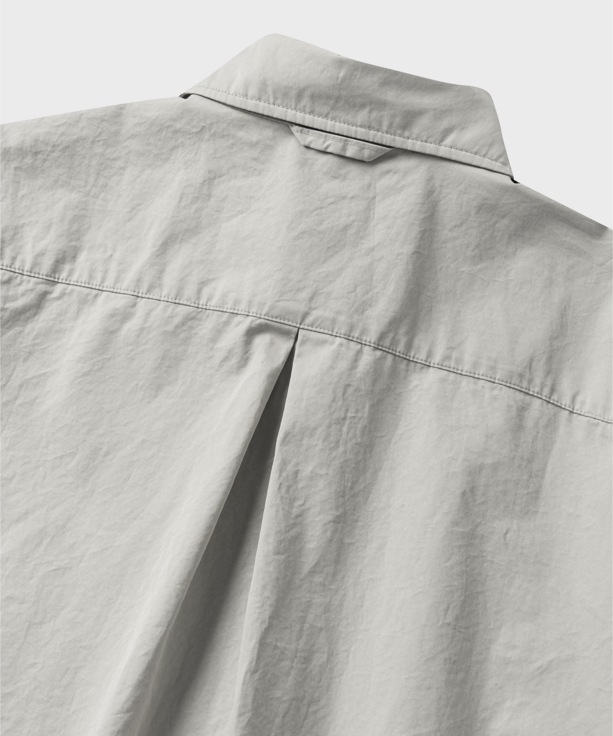 넌블랭크(NONBLANK) COTTON DRILL HS 셔츠_LIGHT GREY