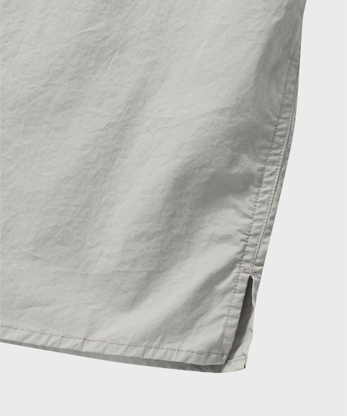 넌블랭크(NONBLANK) COTTON DRILL HS 셔츠_LIGHT GREY