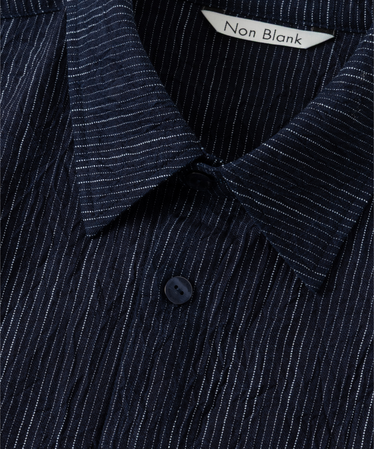 넌블랭크(NONBLANK) 나이트 레인 HS 셔츠_INDIGO
