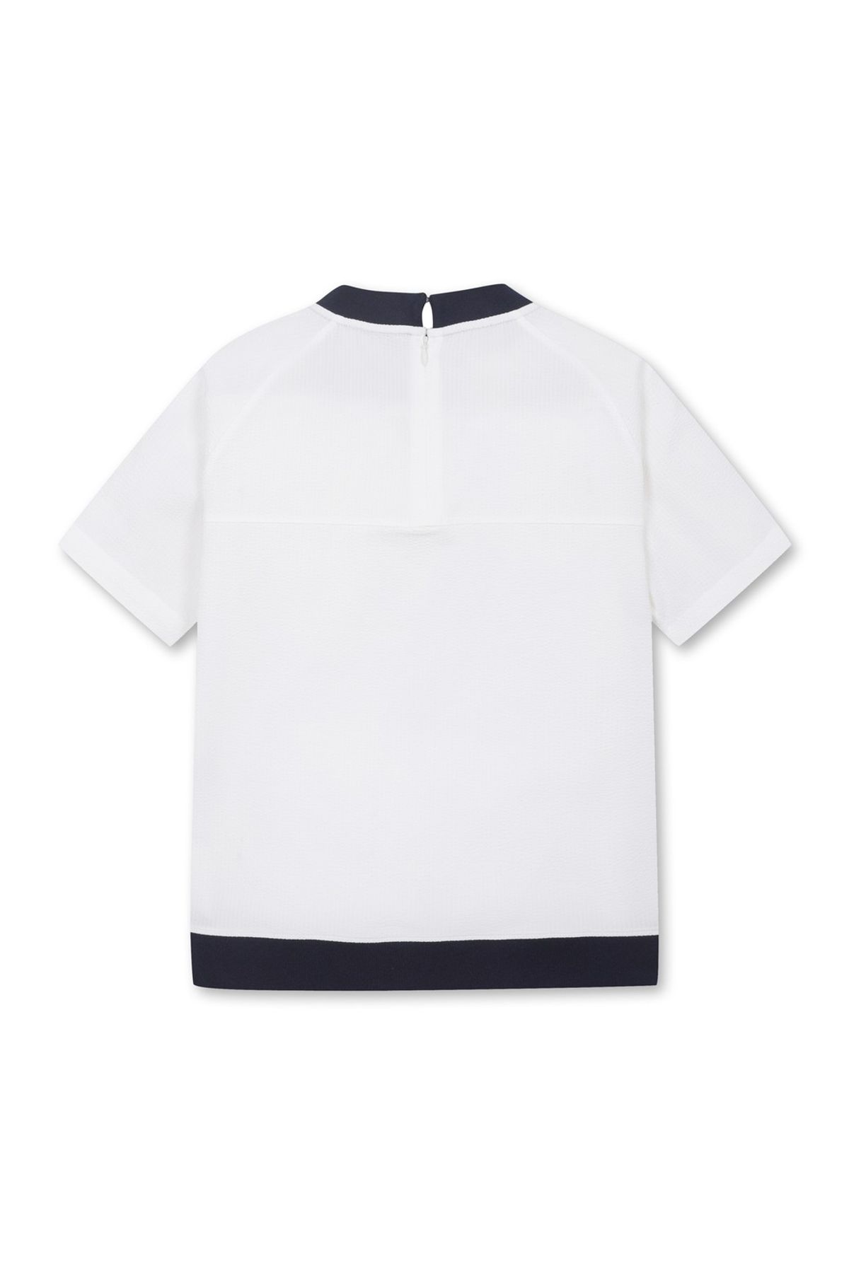 왁(WAAC) [WAAC X JONES] Women s Seersucker SS Pullover_WWTCM25370WHX