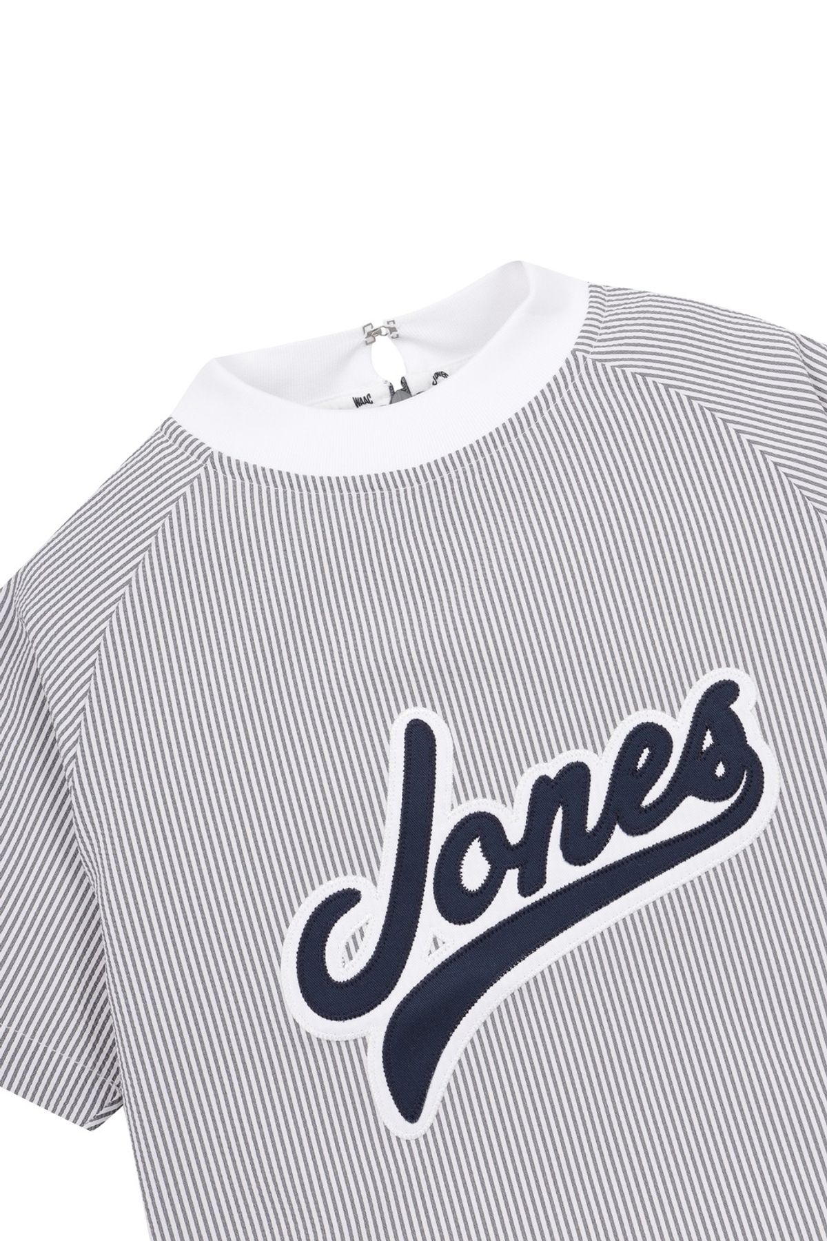 왁(WAAC) [WAAC X JONES] Women s Seersucker SS Pullover_WWTCM25370NYX