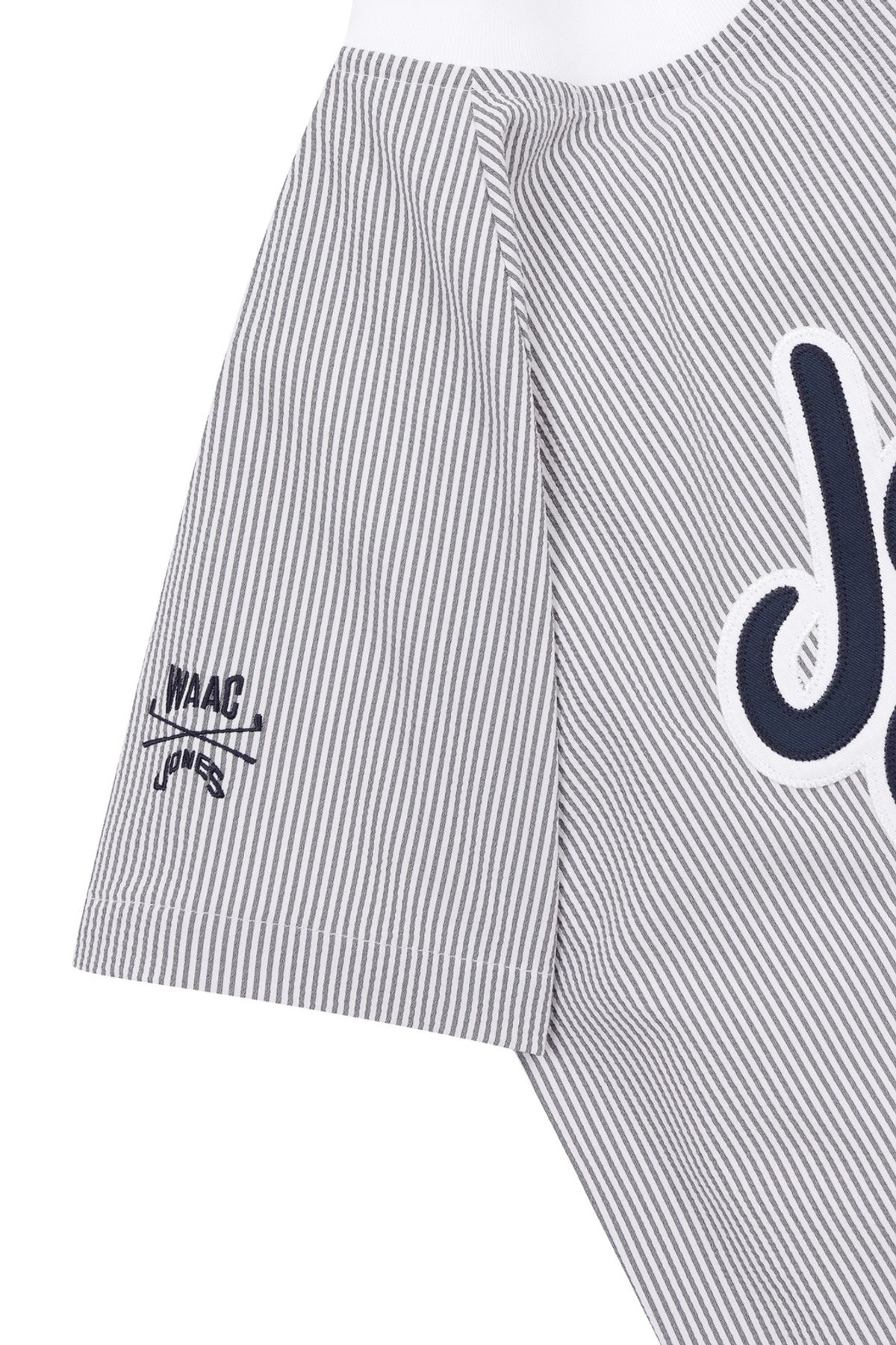왁(WAAC) [WAAC X JONES] Women s Seersucker SS Pullover_WWTCM25370NYX