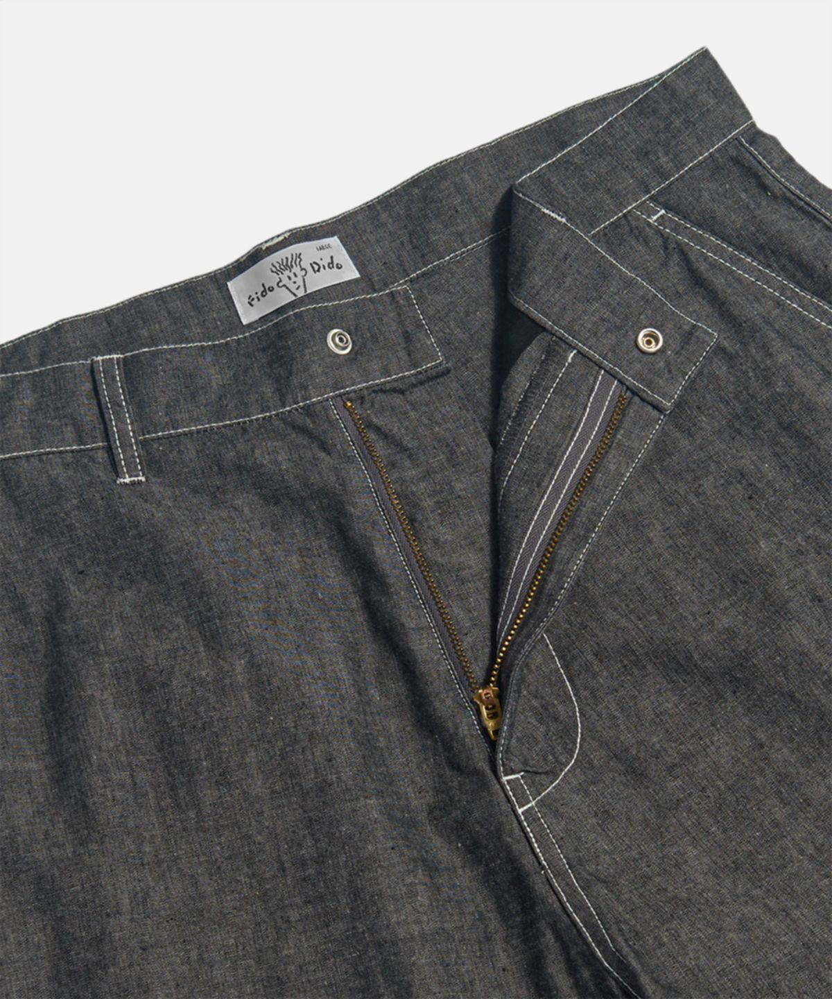 피도디도(FIDO DIDO) [Japan Fabric] FD Indigo Denim Bermuda Pants Indigo
