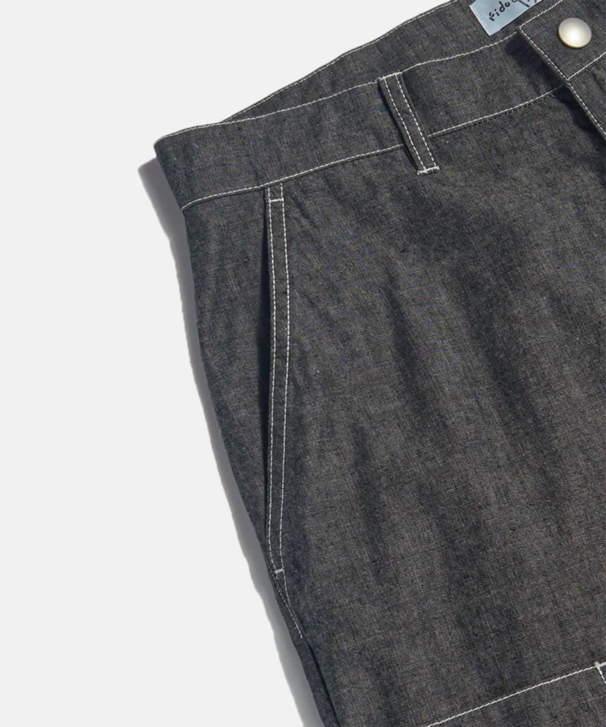 피도디도(FIDO DIDO) [Japan Fabric] FD Indigo Denim Bermuda Pants Indigo