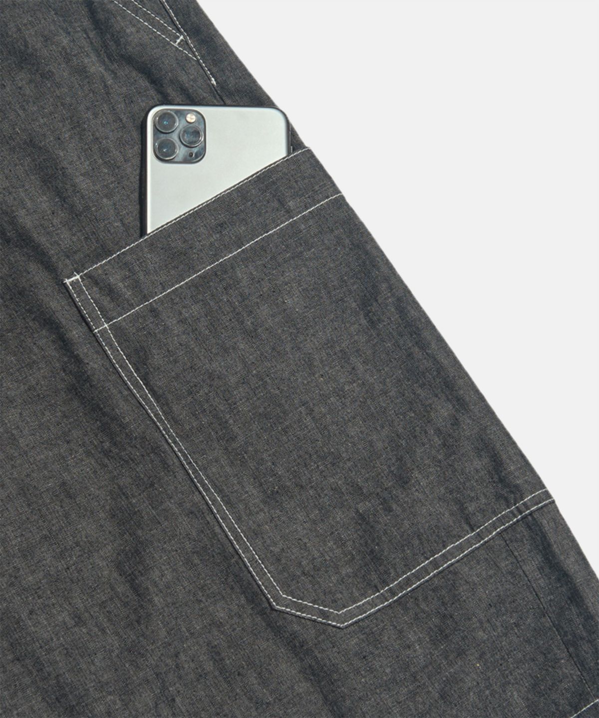 피도디도(FIDO DIDO) [Japan Fabric] FD Indigo Denim Bermuda Pants Indigo
