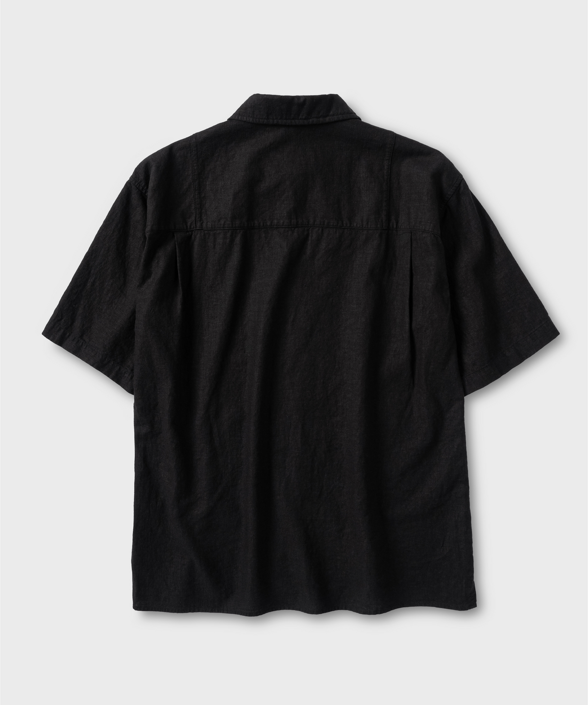 넌블랭크(NONBLANK) 워싱 린넨 HS 셔츠_BLACK