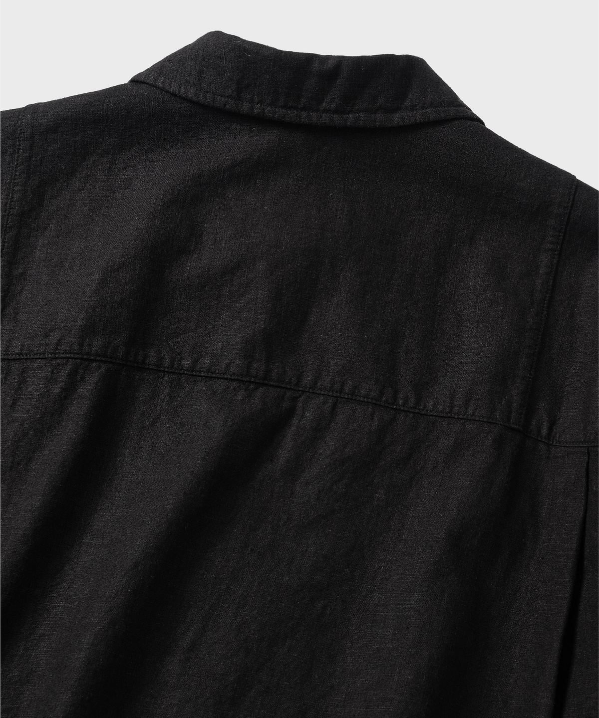 넌블랭크(NONBLANK) 워싱 린넨 HS 셔츠_BLACK