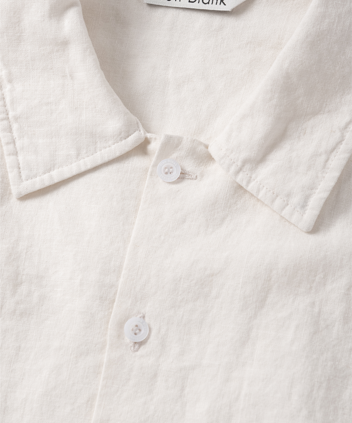 넌블랭크(NONBLANK) 워싱 린넨 HS 셔츠_WHITE