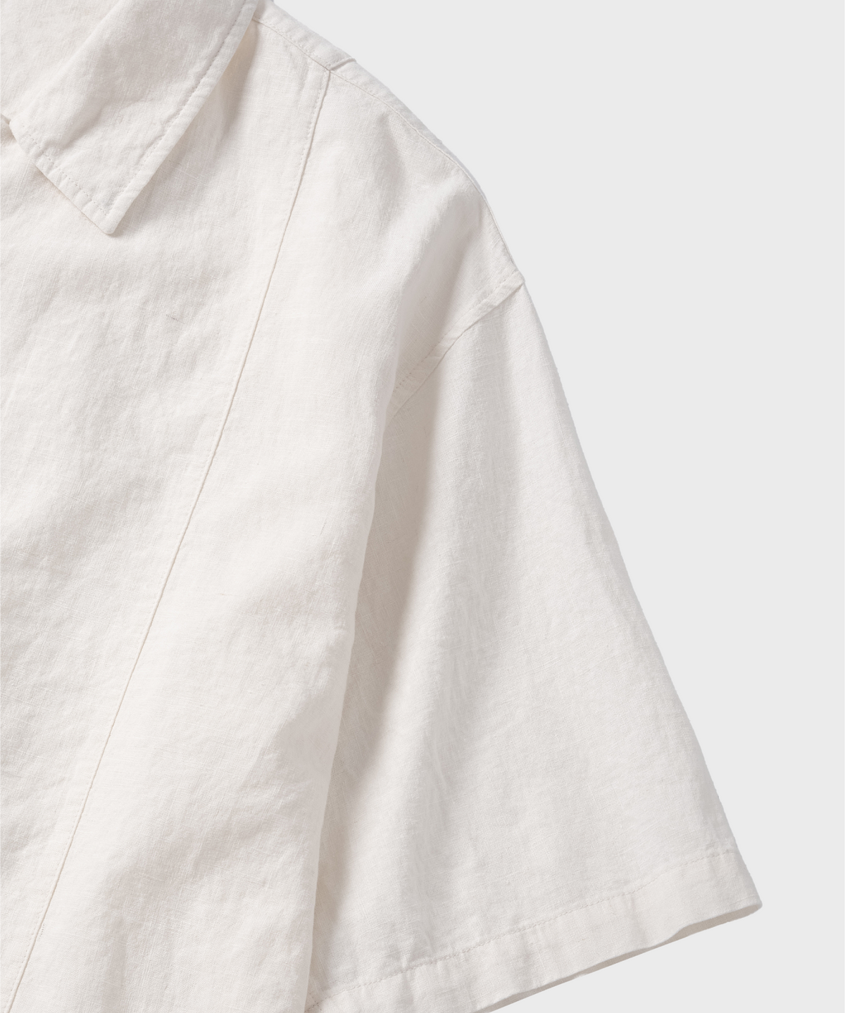 넌블랭크(NONBLANK) 워싱 린넨 HS 셔츠_WHITE