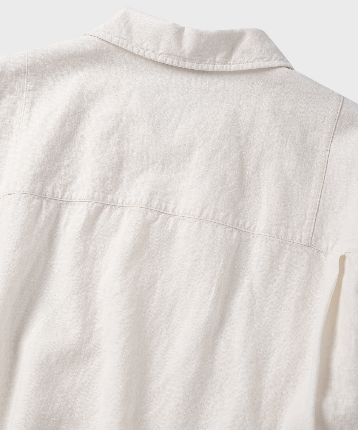 넌블랭크(NONBLANK) 워싱 린넨 HS 셔츠_WHITE