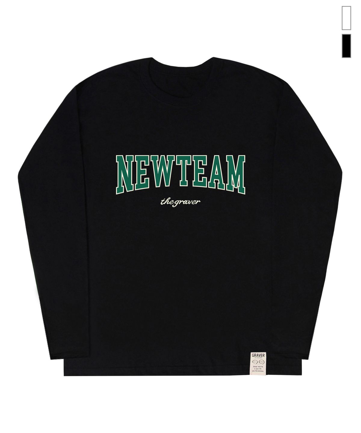 그레이버(GRAVER) [UNISEX]NEW TEAM 롱슬리브 티셔츠_2color