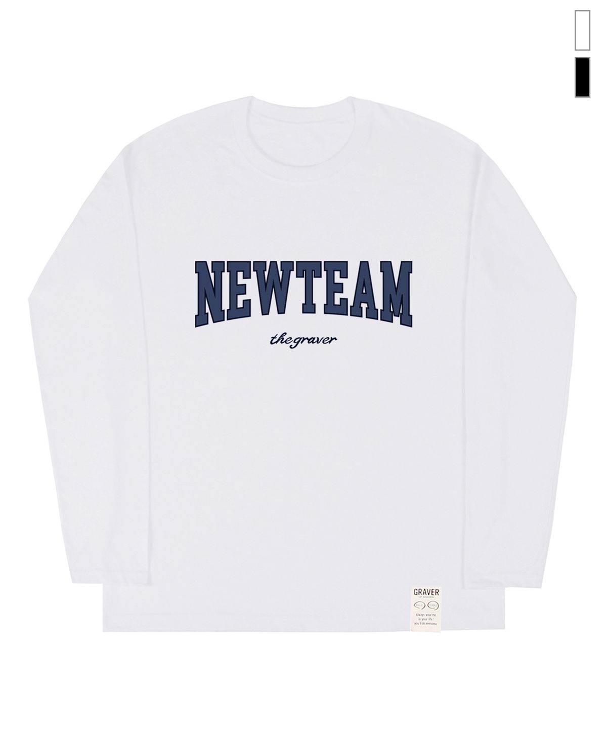 그레이버(GRAVER) [UNISEX]NEW TEAM 롱슬리브 티셔츠_2color