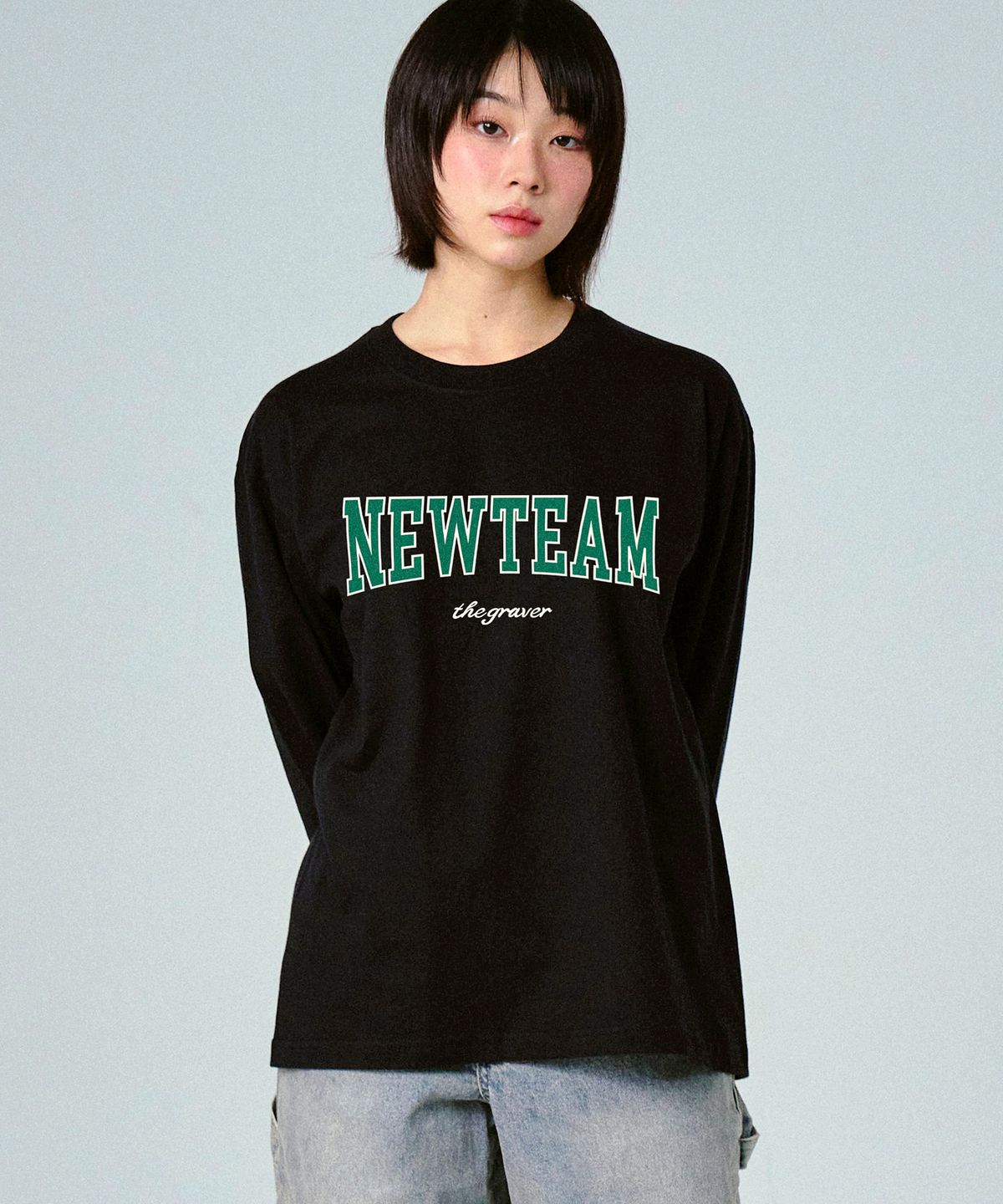 그레이버(GRAVER) [UNISEX]NEW TEAM 롱슬리브 티셔츠_2color