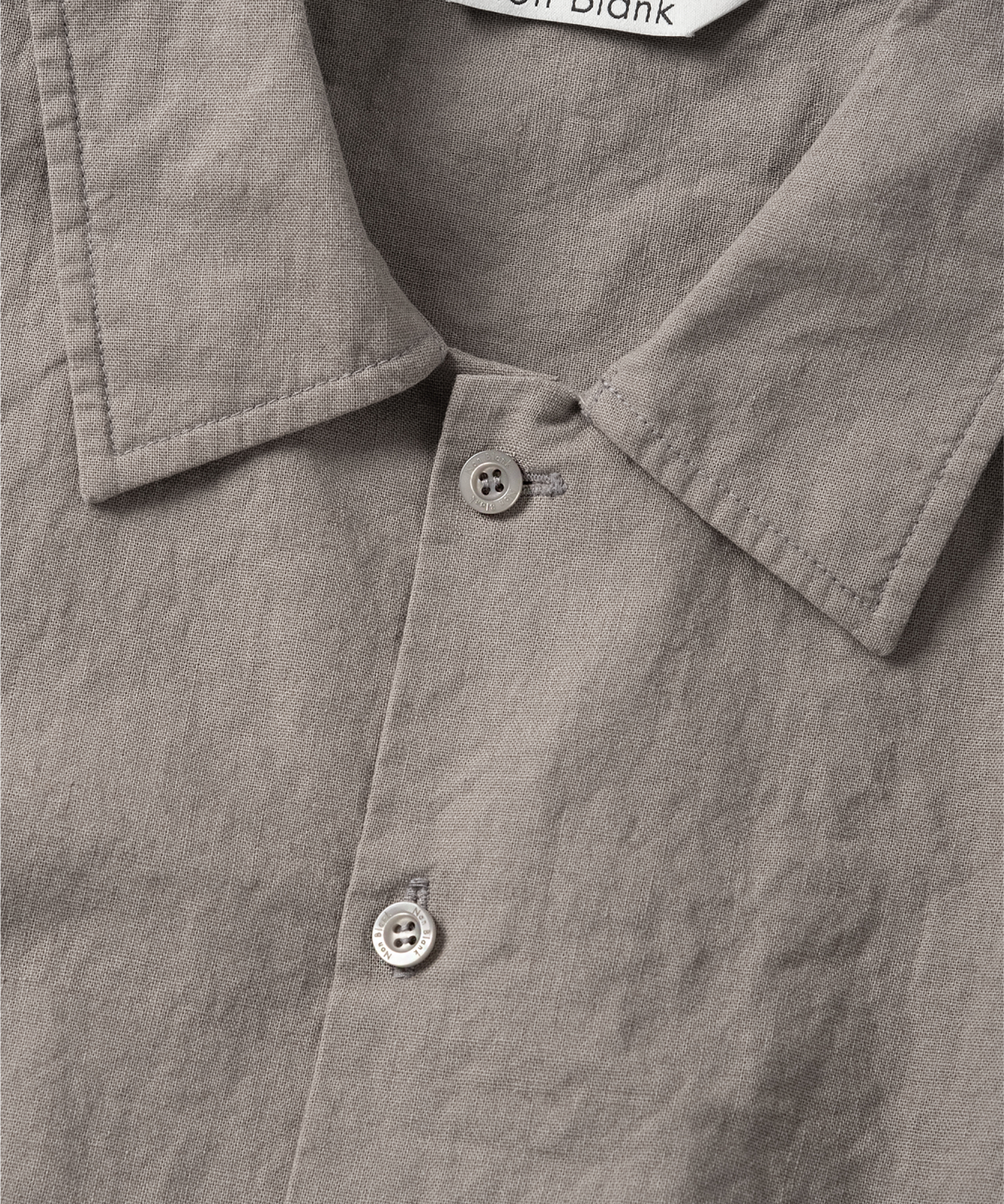 넌블랭크(NONBLANK) 워싱 린넨 HS 셔츠_KHAKI