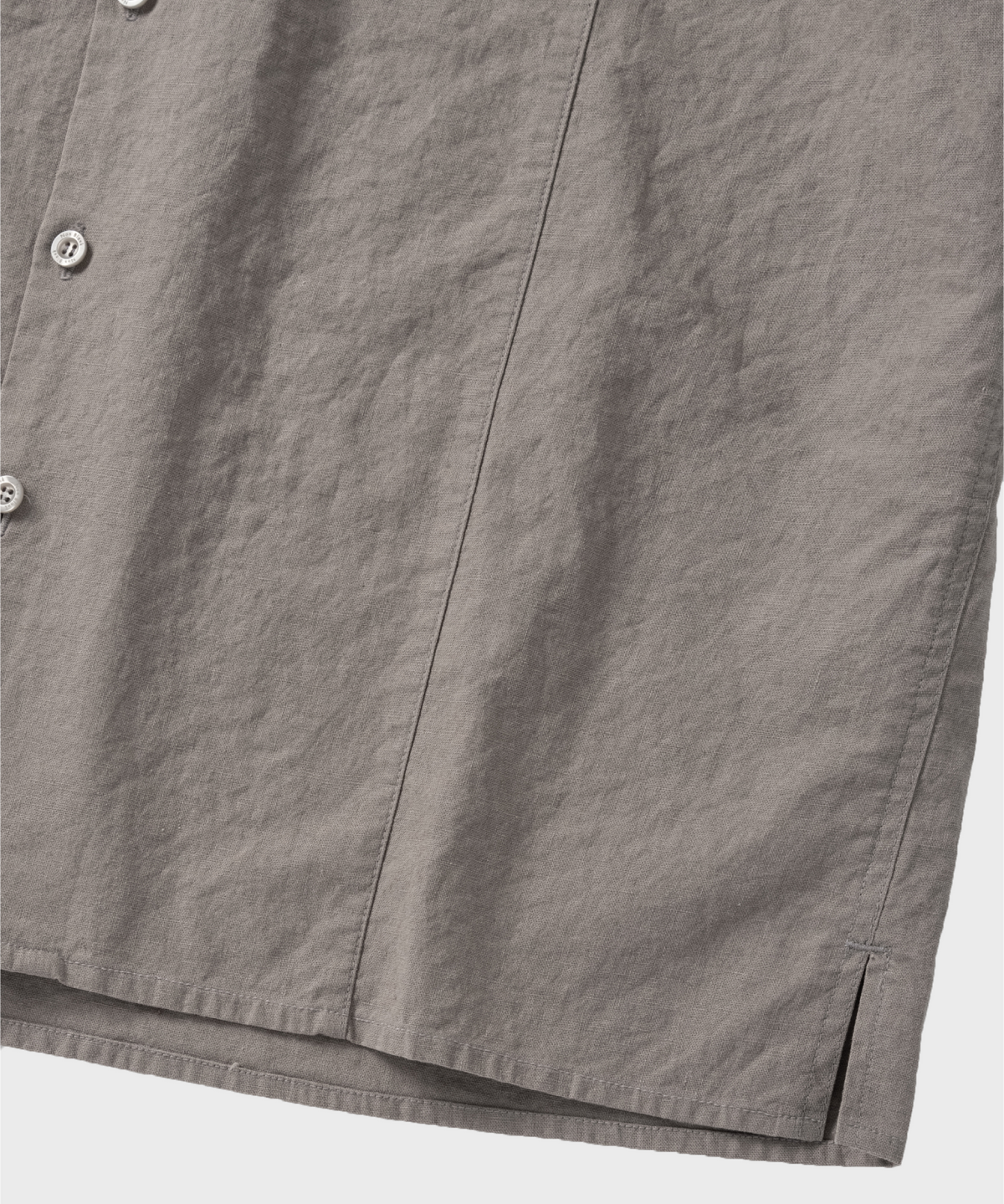넌블랭크(NONBLANK) 워싱 린넨 HS 셔츠_KHAKI
