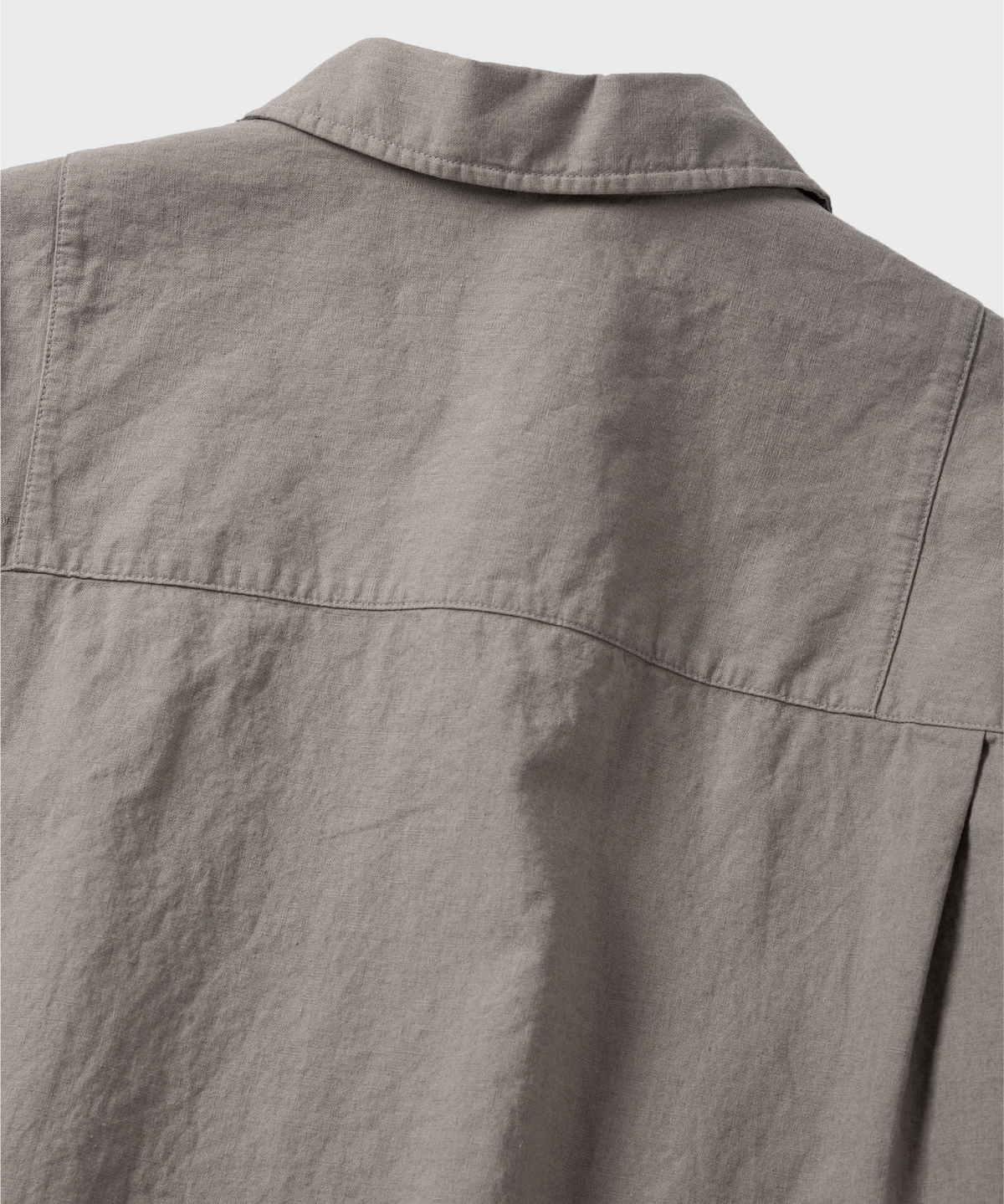 넌블랭크(NONBLANK) 워싱 린넨 HS 셔츠_KHAKI