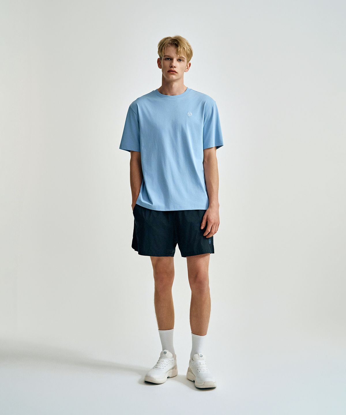 세르지오 타키니(SERGIO TACCHINI) M 컴포트쿨 경량 우븐 5인치 반바지 (Black)