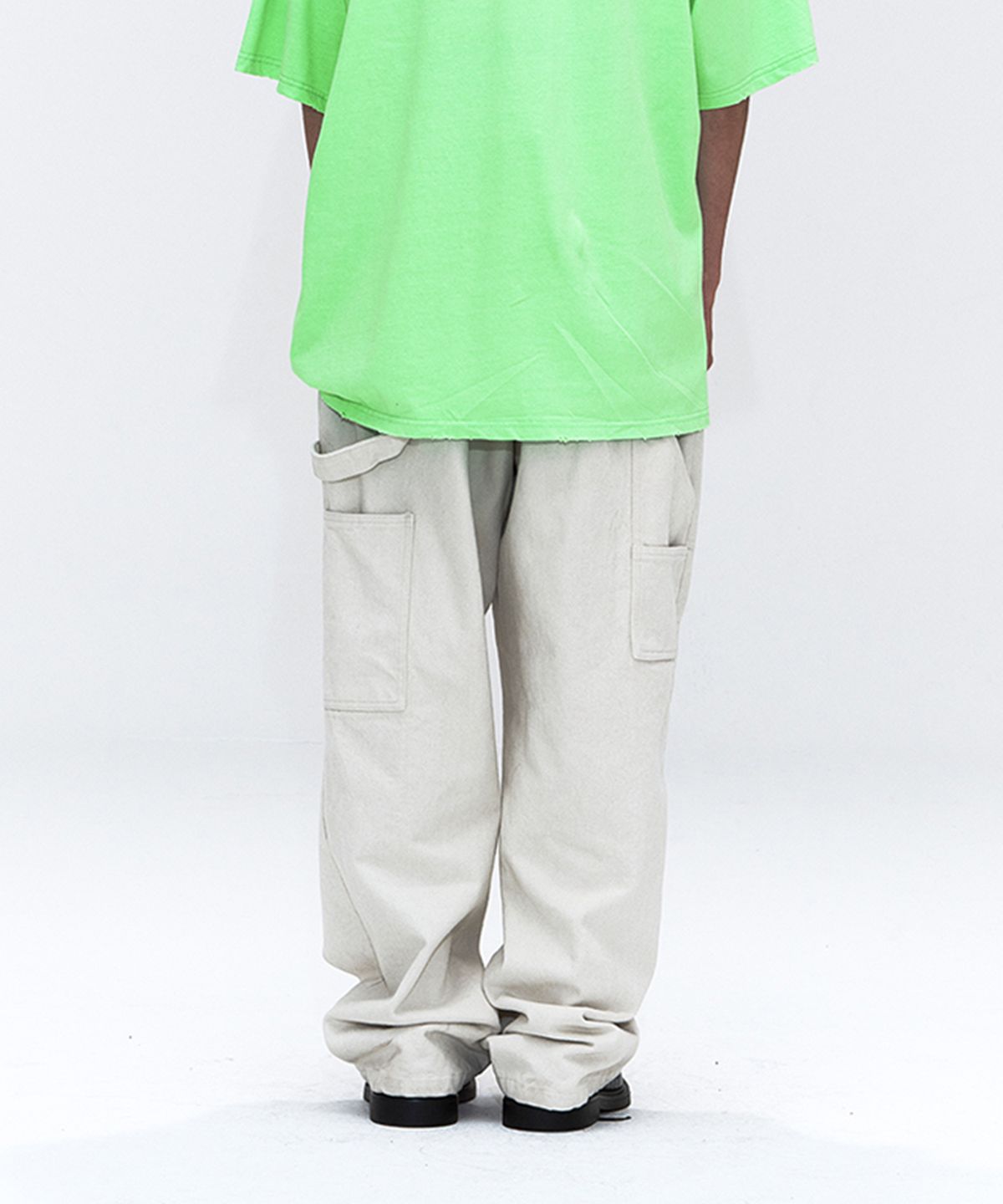 에르에르(ERER) Man Patchwork Carpenter Pants Cream