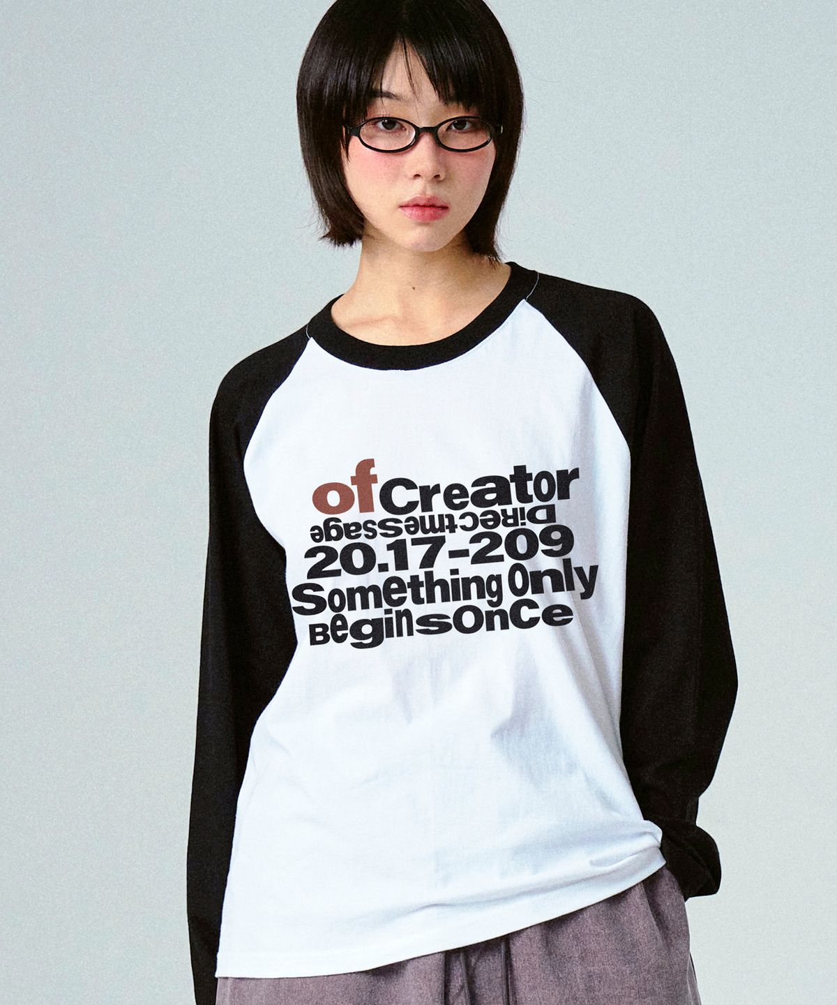 그레이버(GRAVER) [UNISEX]OF CREATOR 래글런 롱슬리브 티셔츠_2color