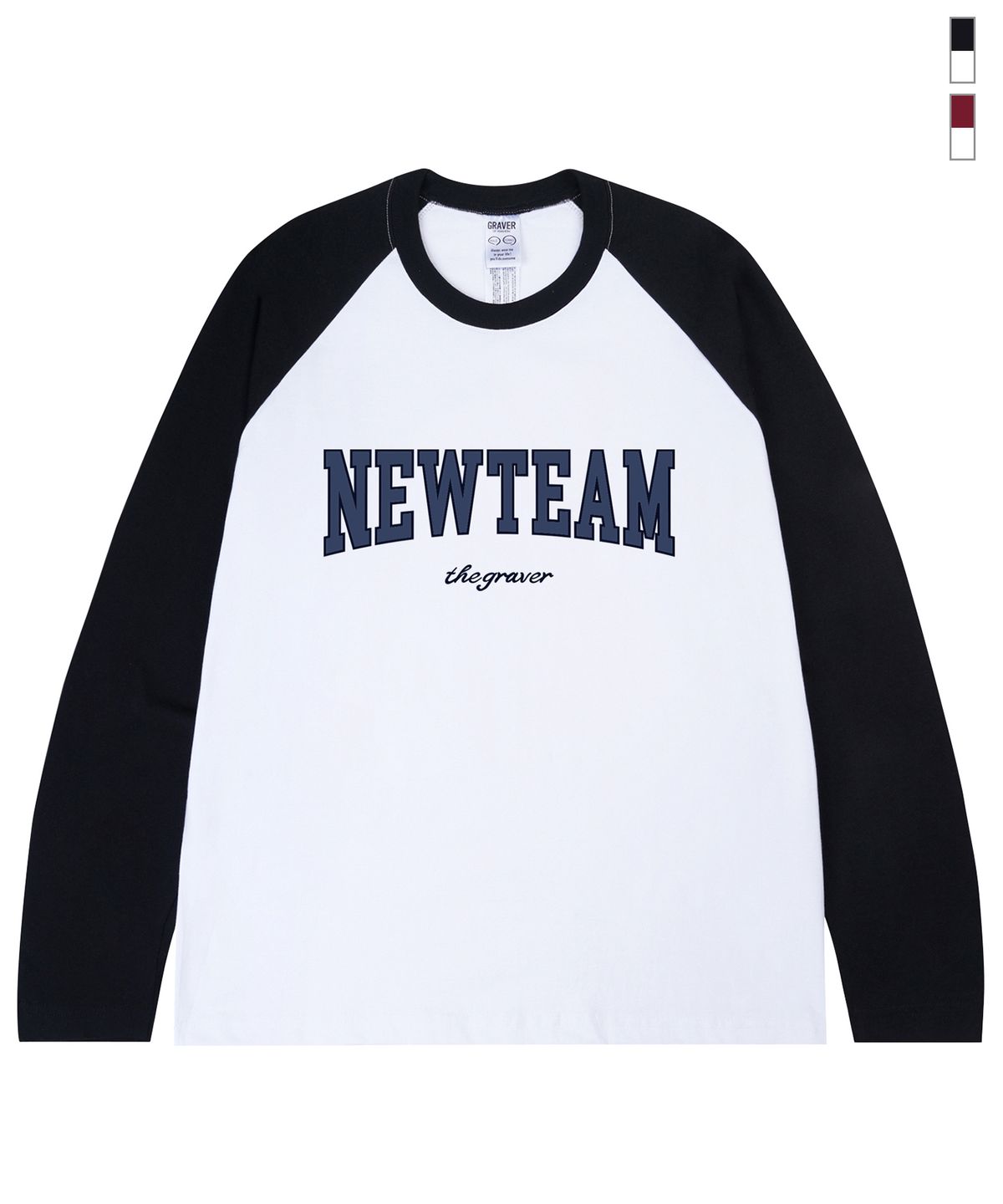 그레이버(GRAVER) [UNISEX]NEW TEAM 래글런 롱슬리브 티셔츠_2color