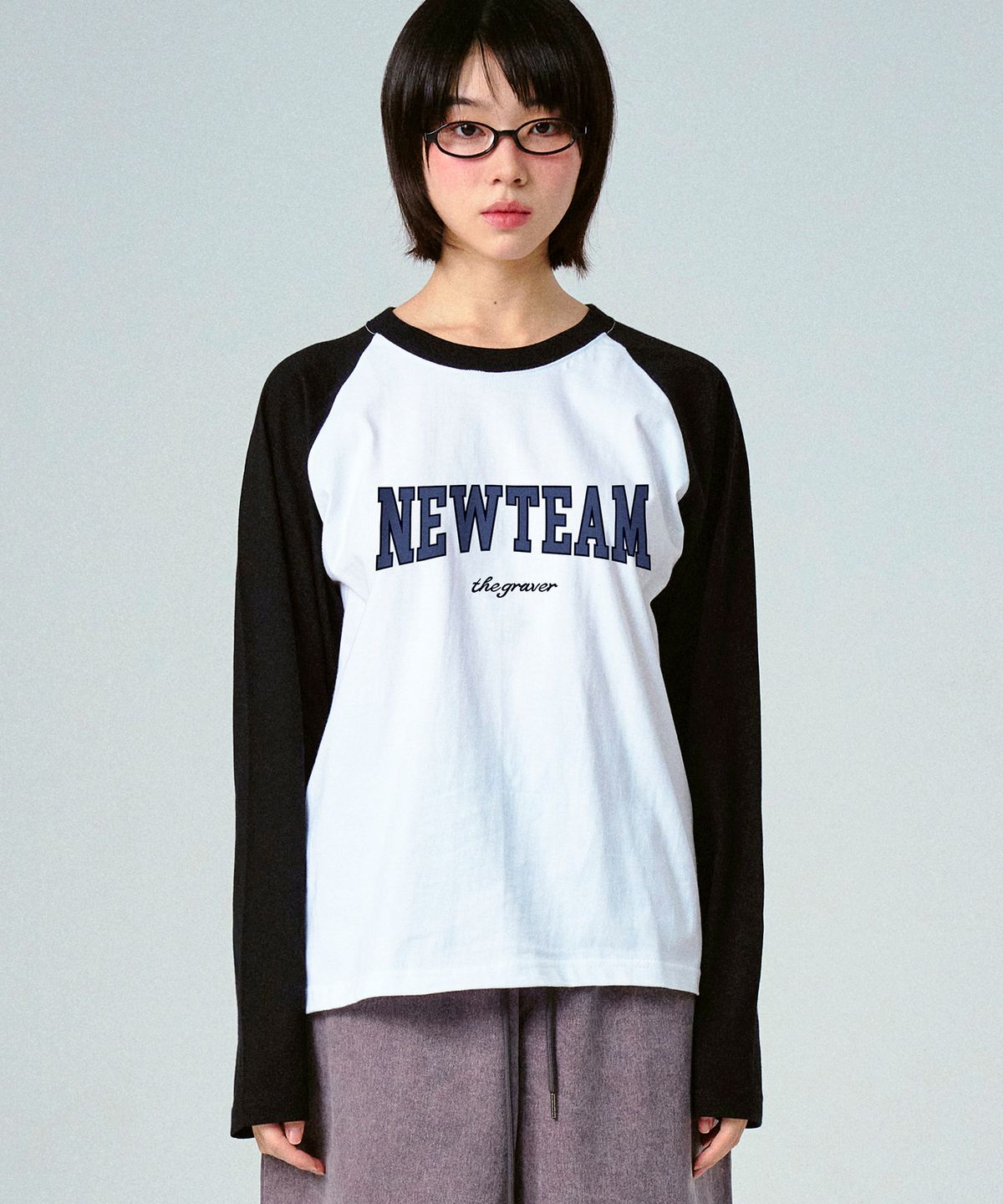 그레이버(GRAVER) [UNISEX]NEW TEAM 래글런 롱슬리브 티셔츠_2color