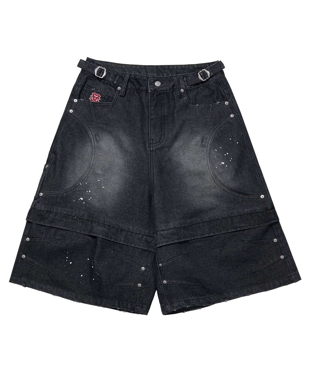 플레이버리즘(FLAVORISM) VTG Incision Bermuda Denim Pants (TP0060)