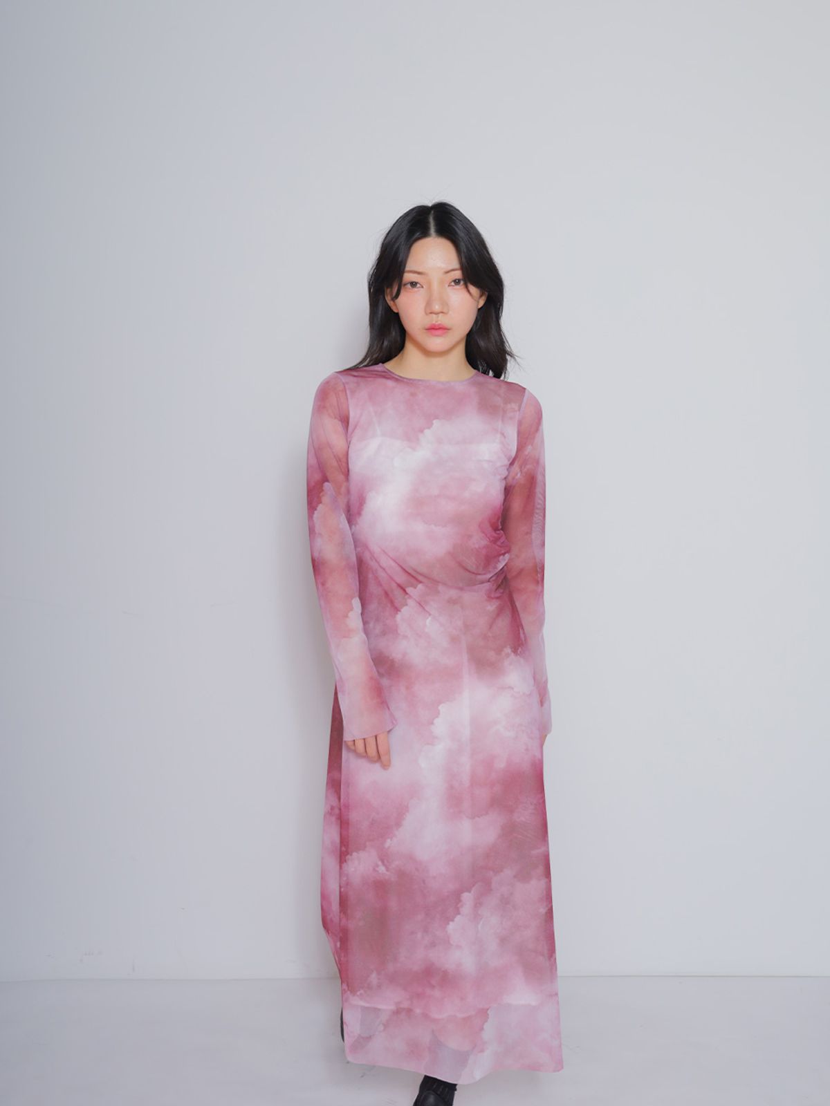 봄날 부티크(BOMNAL BOUTIQUE) 클라우드 롱 드레스 _ 핑크