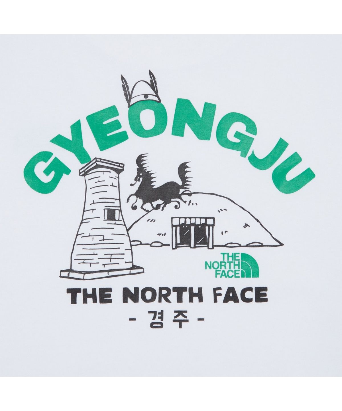 노스페이스(THE NORTH FACE) NT7UR45B TNF 경주 에디션 반팔티 WHITE