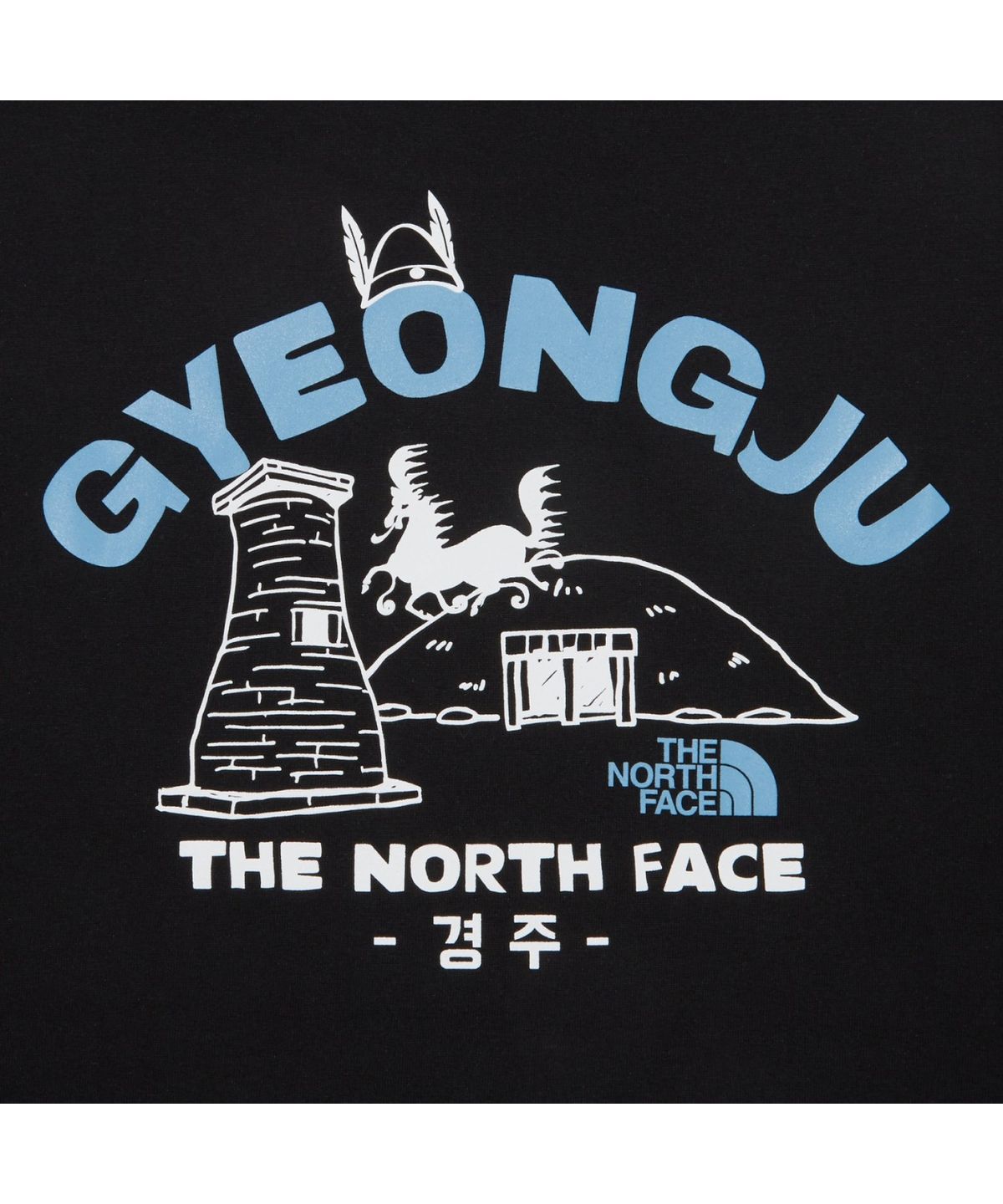 노스페이스(THE NORTH FACE) NT7UR45A TNF 경주 에디션 반팔티 BLACK