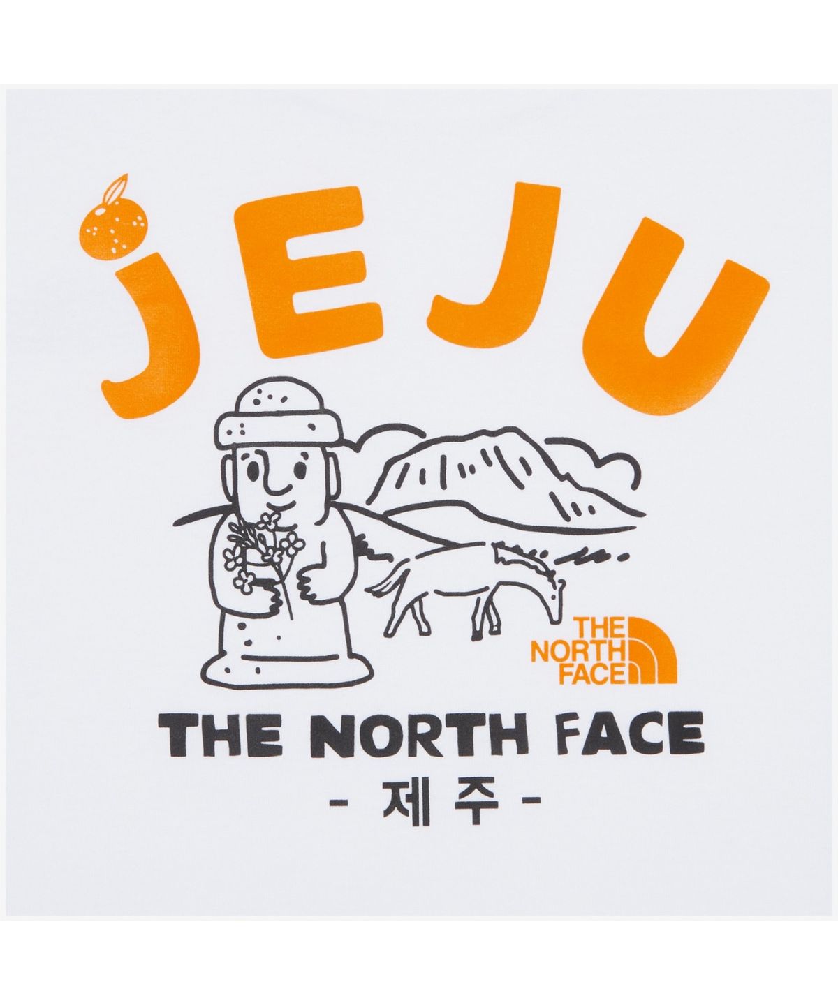노스페이스(THE NORTH FACE) NT7UR44B TNF 제주 에디션 반팔티 WHITE
