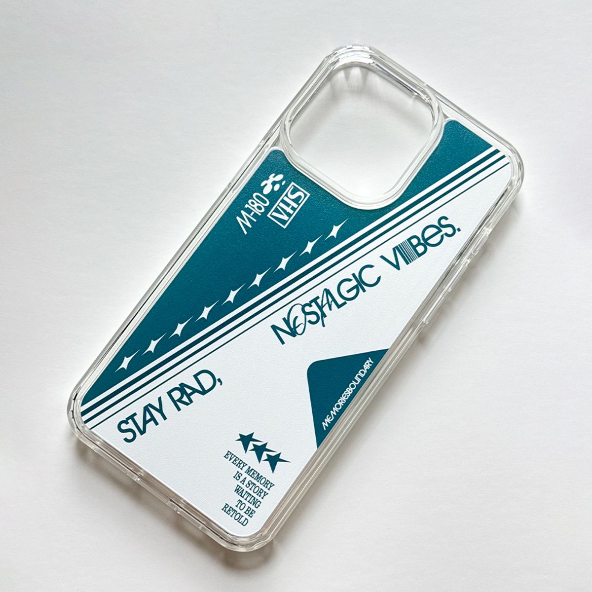 메모리즈바운더리(MEMORIESBOUNDARY) Nostalgic Vibes Retro VHS Phone Case (Ver.4) (GelHard / Magsafe)