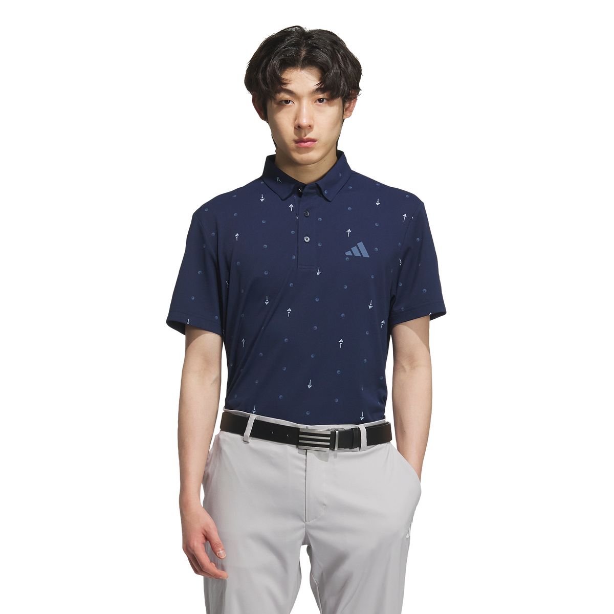 아디다스 골프(ADIDAS GOLF) PG 모노그램 반팔 폴로 셔츠 JF6300