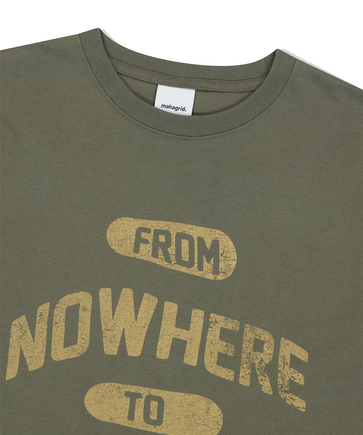 마하그리드(MAHAGRID) NOWHERE TEE BROWN(MG2FMMT534A)