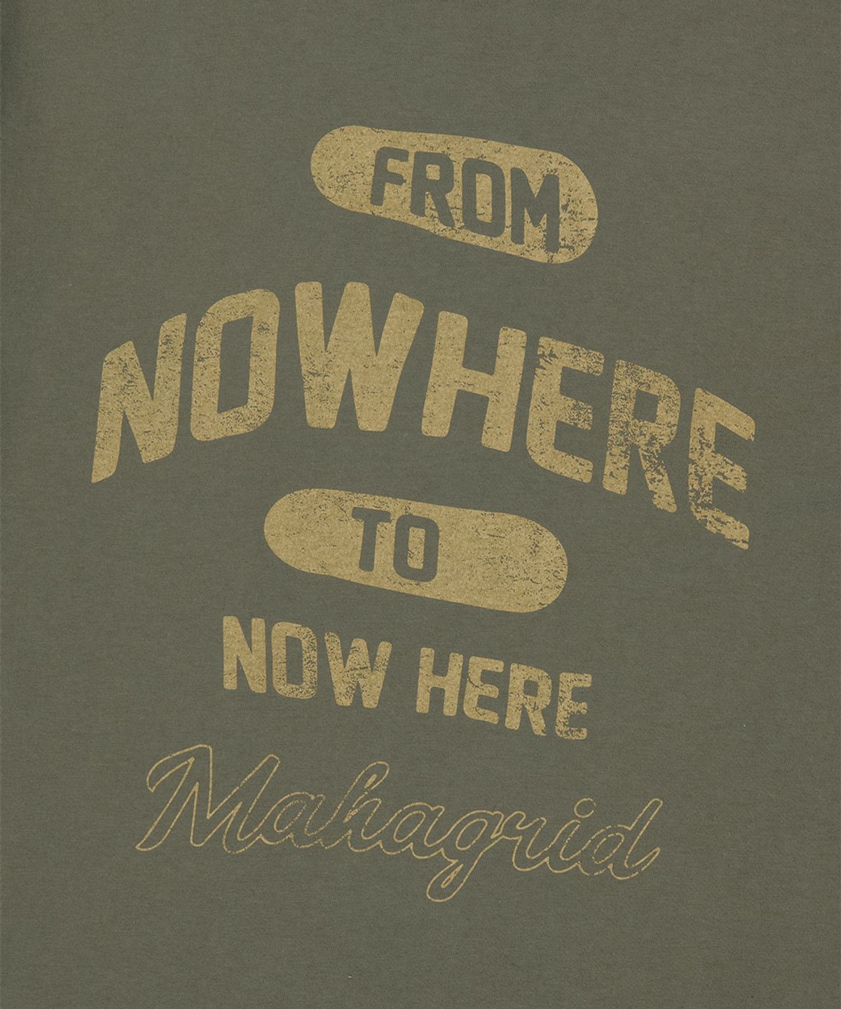 마하그리드(MAHAGRID) NOWHERE TEE BROWN(MG2FMMT534A)