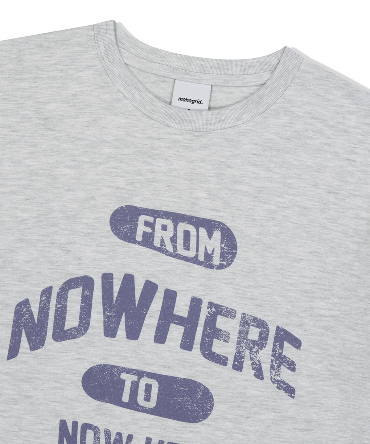 마하그리드(MAHAGRID) NOWHERE TEE LIGHT GREY(MG2FMMT534A)